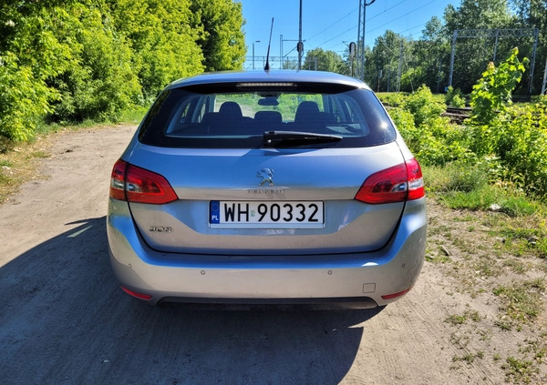 Peugeot 308 cena 29000 przebieg: 152500, rok produkcji 2017 z Warszawa małe 106